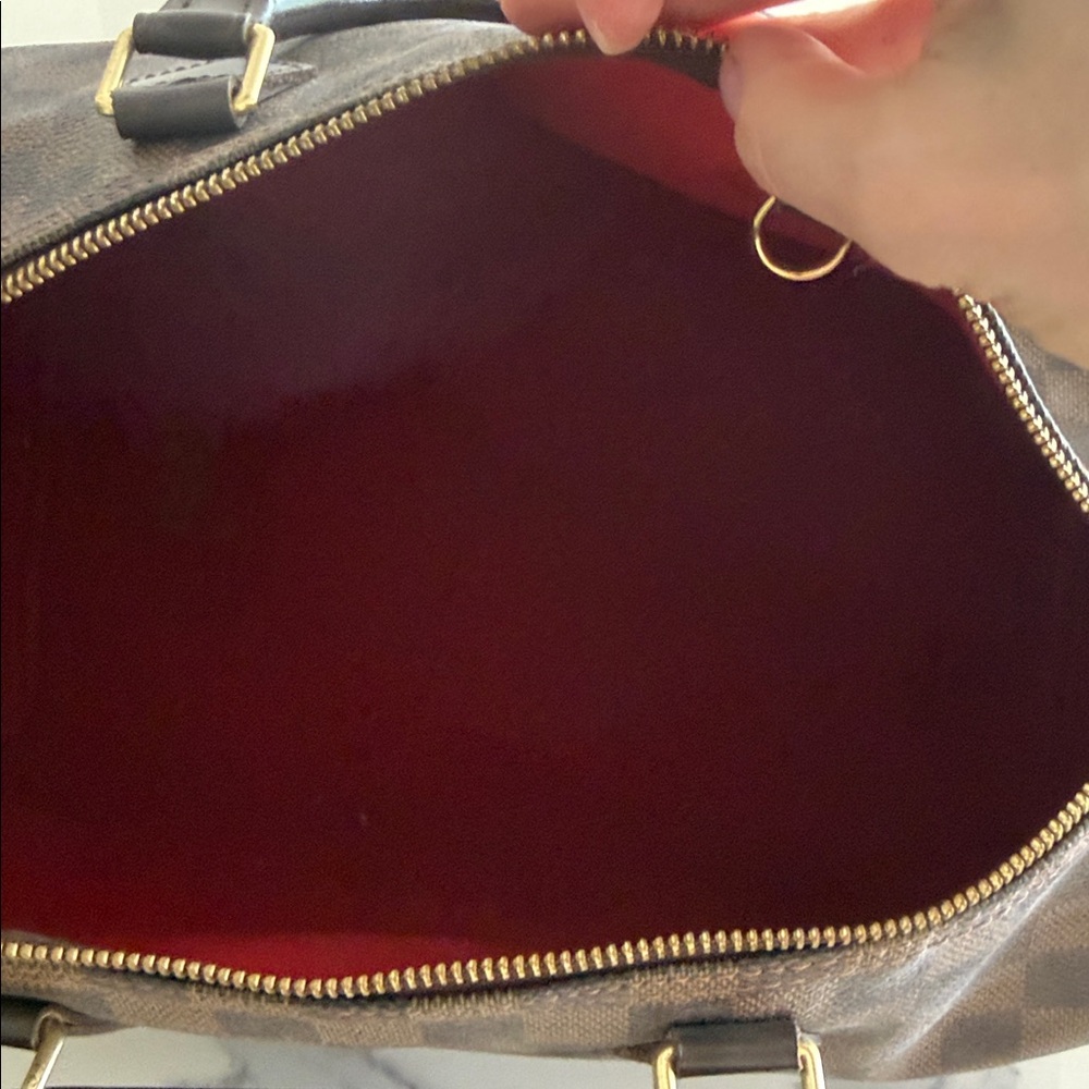 Louis Vuitton Brown Checkered Satchel - Picture 4 of 8
